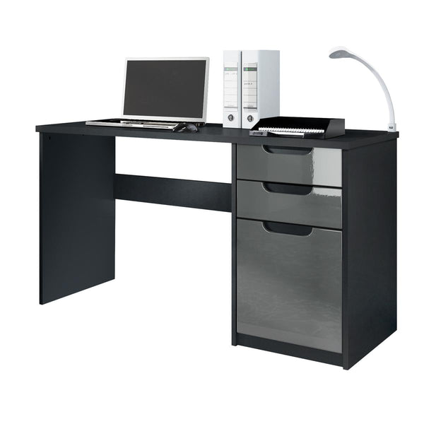 Office Desk "Logan" in Black / Different Front Colors