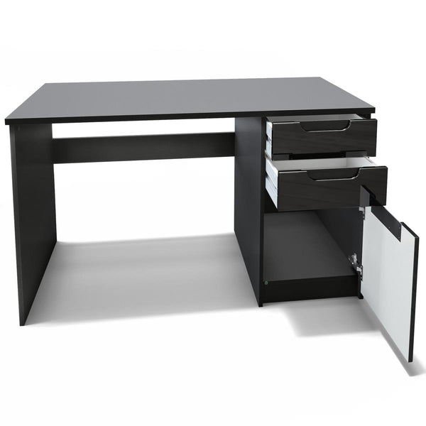 Office Desk "Logan" in Black / Different Front Colors