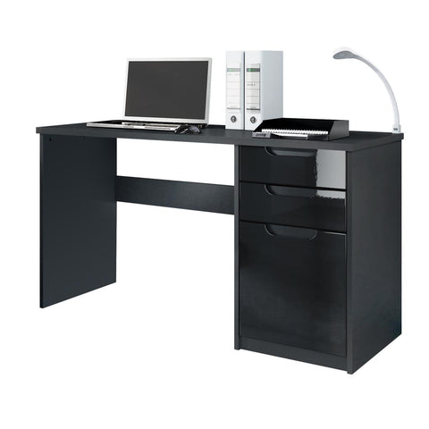 Office Desk "Logan" in Black / Different Front Colors