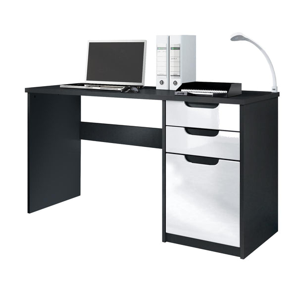 Office Desk "Logan" in Black / Different Front Colors