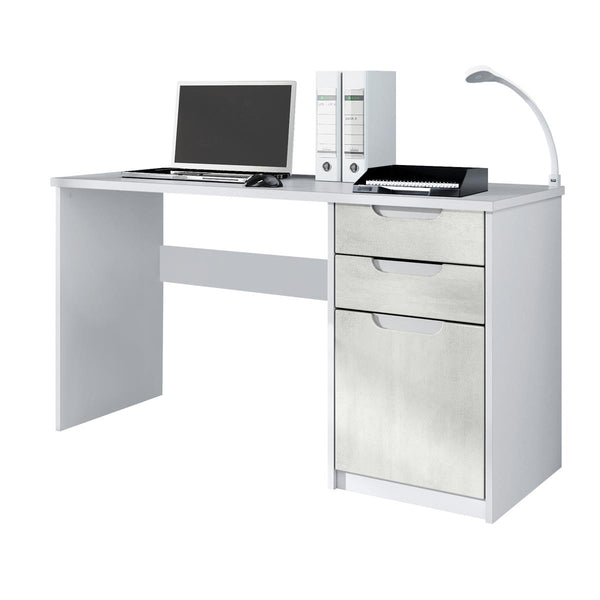Office Desk "Logan" in White / Different Front Colors
