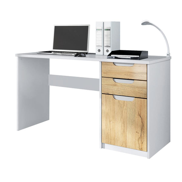 Office Desk "Logan" in White / Different Front Colors