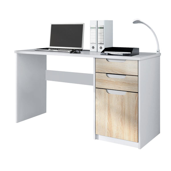 Office Desk "Logan" in White / Different Front Colors