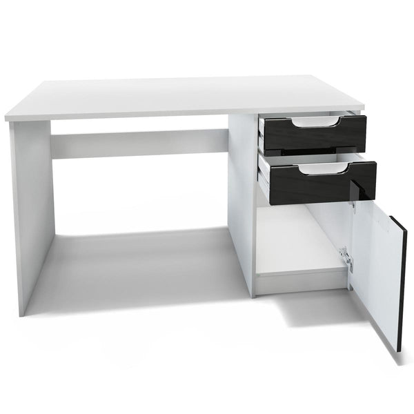 Office Desk "Logan" in White / Different Front Colors