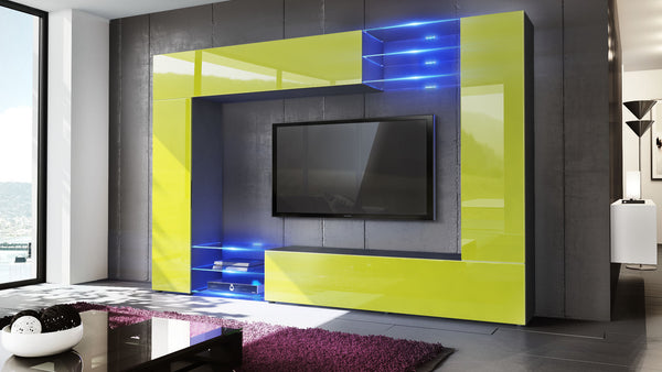 Wall Unit Mirage with Black Body + Various Color Fronts