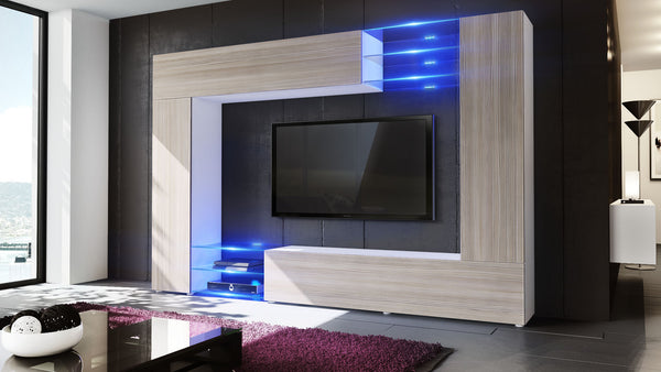 Wall Unit Mirage with White Body + Various Front Colors