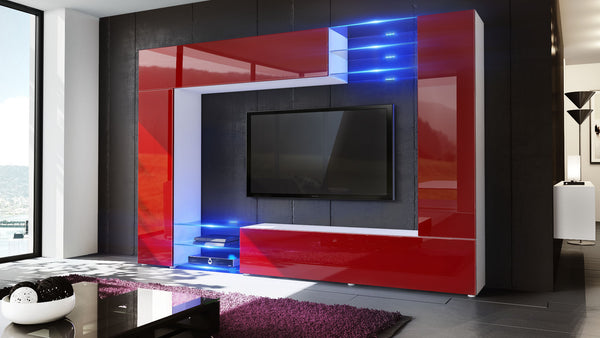 Wall Unit Mirage with White Body + Various Front Colors