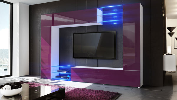Wall Unit Mirage with White Body + Various Front Colors
