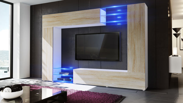 Wall Unit Mirage with White Body + Various Front Colors