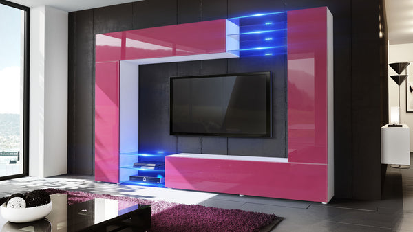Wall Unit Mirage with White Body + Various Front Colors