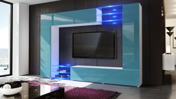 Wall Unit Mirage with White Body + Various Front Colors