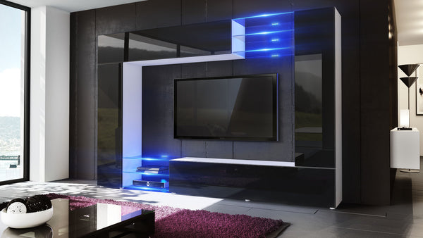 Wall Unit Mirage with White Body + Various Front Colors