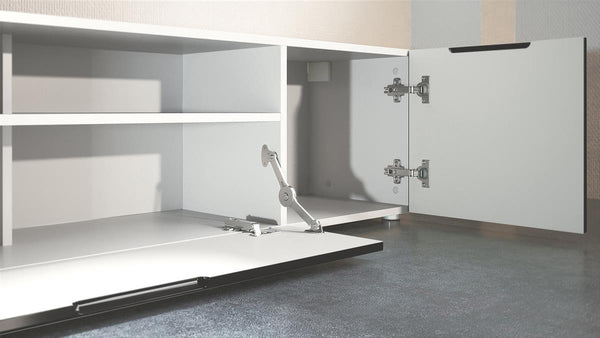 TV Stand Mogan in White / Various Front Color