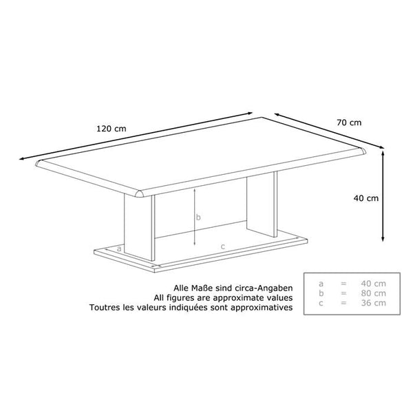 Coffee Table "Mono" in Various Colors
