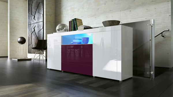 Sideboard "Santiago" - in White High Gloss / Various Colours