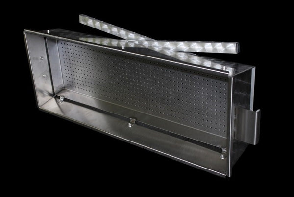 Custom Charcoal Grill in Stainless Steel (100 x 30)