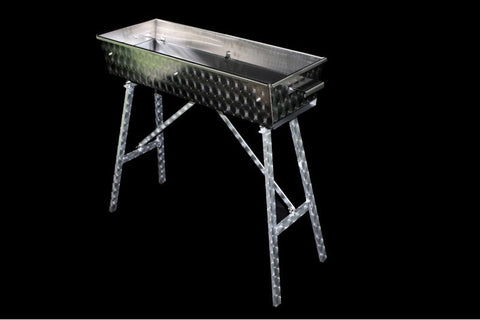 Custom Charcoal Grill in Stainless Steel (100 x 30)