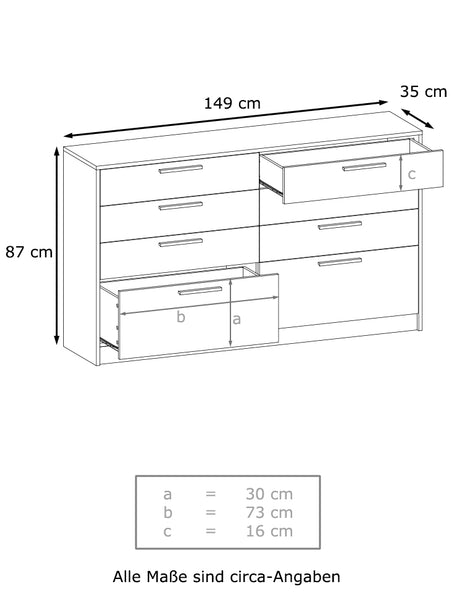 Dresser Studio - 8 Drawers - 60"