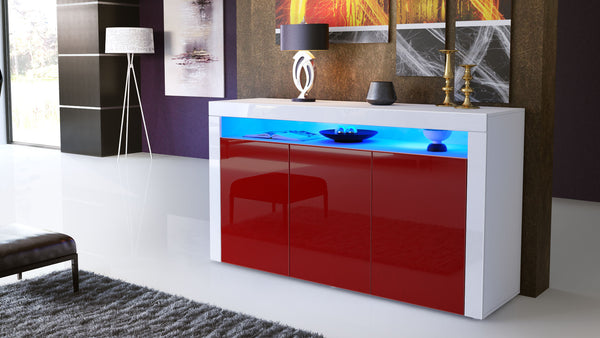 Sideboard Valencia - White / Various Front Colors