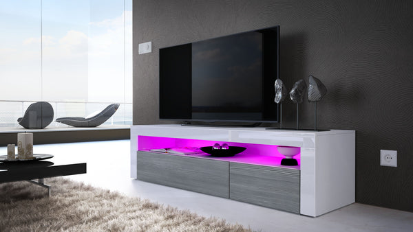 TV Stand Valencia - White / Various Front Colors