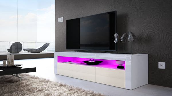 TV Stand Valencia - White / Various Front Colors