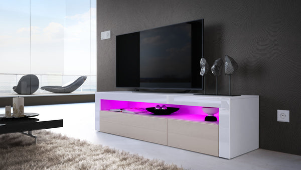 TV Stand Valencia - White / Various Front Colors