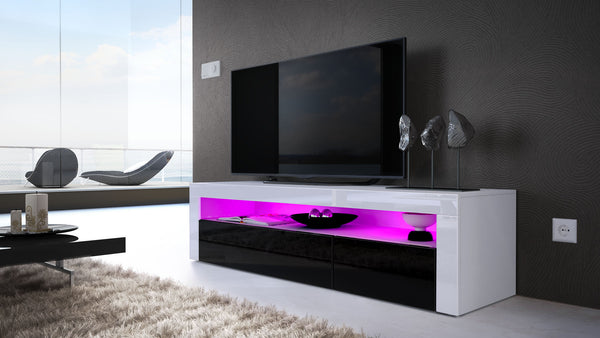 TV Stand Valencia - White / Various Front Colors